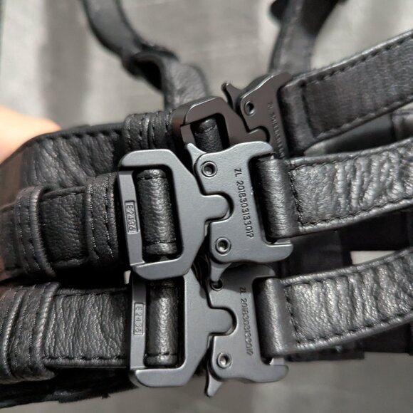 Jungle Tribe Triple Threat 2.0 Black Leather Harness Corset Small - Picture 6 of 9